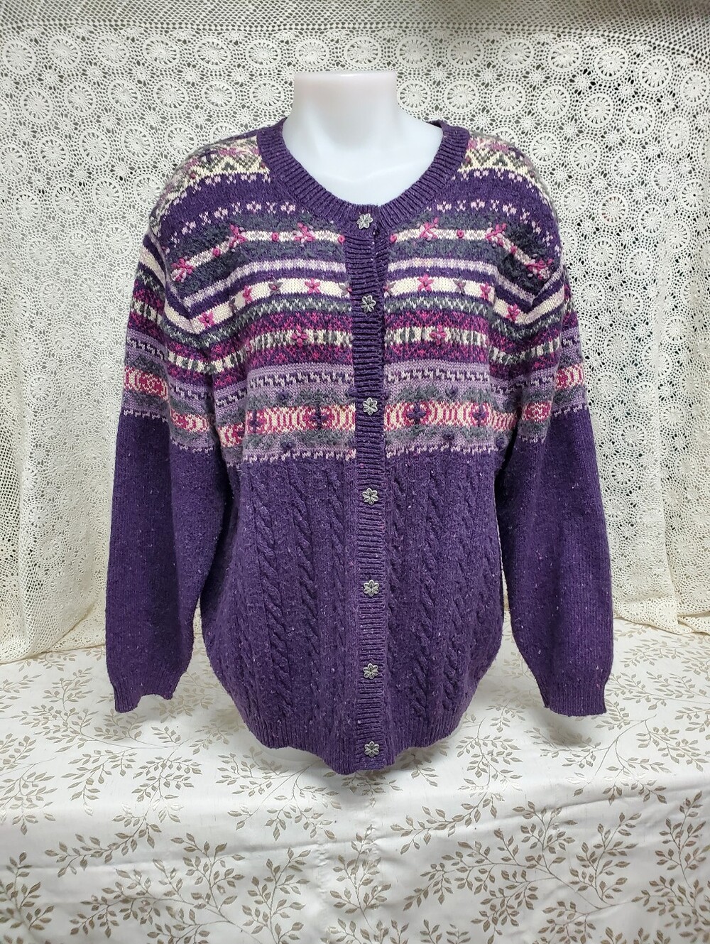 Vintage Northern Reflections Cardigan Large
